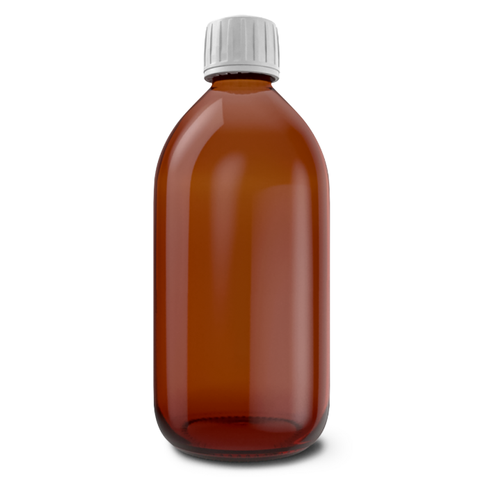 Braunglasflasche 500 ml mit Verschluß Braunglasflasche 500 ml mit Verschluß